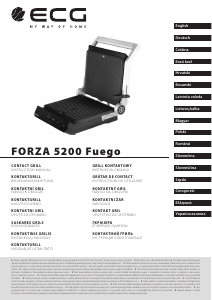 Priručnik ECG FORZA 5200 Fuego Kontaktni roštilj