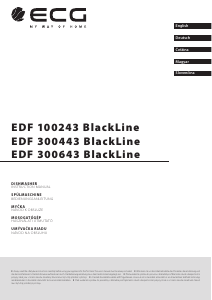 Návod ECG EDF 300443 BlackLine Umývačka riadu