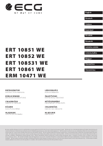 Rokasgrāmata ECG ERT 10852 WE Ledusskapis