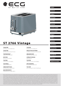 Manual ECG ST 2766 Vintage Toaster