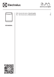 Bedienungsanleitung Electrolux EEG68500L Geschirrspüler