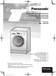 Manual Panasonic NA-107VC4 Máquina de lavar roupa