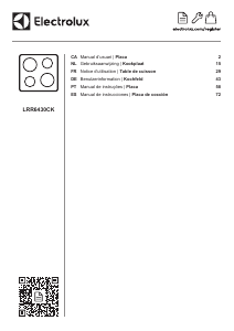 Mode d’emploi Electrolux LRR6430CK Table de cuisson