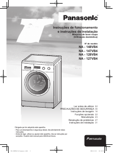 Manual Panasonic NA-127VB3 Máquina de lavar roupa