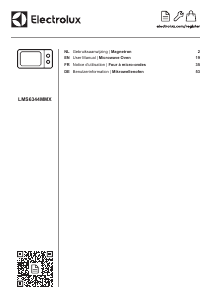 Manual Electrolux LMS6344MMX Microwave