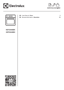 Handleiding Electrolux KEFGH40BX Oven