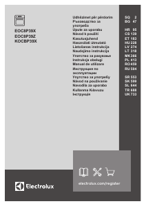 Vadovas Electrolux KOCBP39X Orkaitė