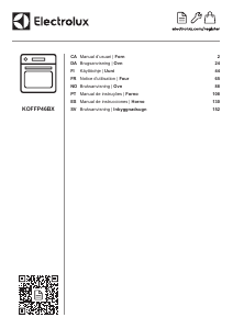 Mode d’emploi Electrolux KOFFP46BX Four