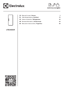 Mode d’emploi Electrolux LFB3AE82R Réfrigérateur