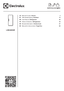 Mode d’emploi Electrolux LXB3AE82R Réfrigérateur