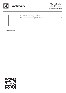 Bedienungsanleitung Electrolux EFD6DE18S Kühlschrank