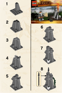 Manual Lego set 30213 The Hobbit Gandalf at Dol Guldur