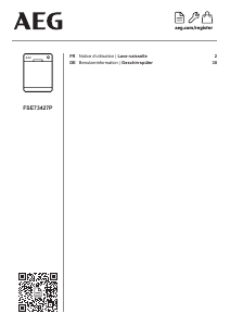 Bedienungsanleitung AEG FSE73427P Geschirrspüler