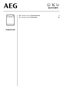 Bruksanvisning AEG FFB63937ZW Oppvaskmaskin