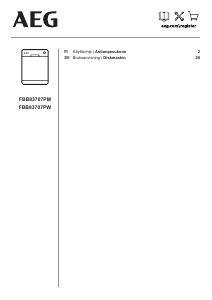 Käyttöohje AEG FBB83707PW Astianpesukone