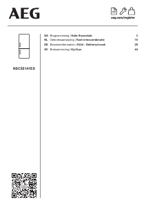 Bedienungsanleitung AEG NSC5S141ES Kühl-gefrierkombination