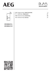 Brugsanvisning AEG ORC8M321CL Køle-fryseskab