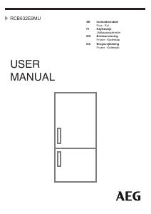Bruksanvisning AEG RCB632E9MU Kjøle-fryseskap