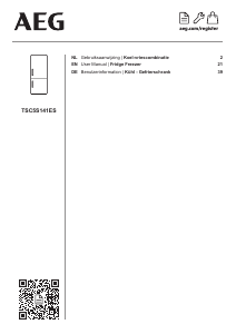 Bedienungsanleitung AEG TSC5S141ES Kühl-gefrierkombination