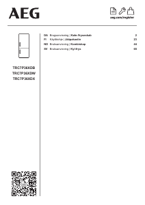 Käyttöohje AEG TRC7P36XDX Jääkaappipakastin