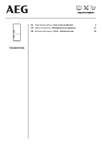 Handleiding AEG TSC6N181ES Koel-vries combinatie