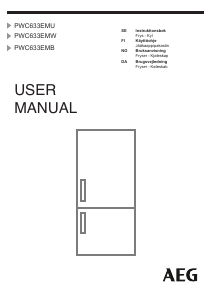 Bruksanvisning AEG PWC633EMW Kjøle-fryseskap