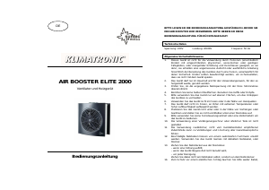 Manual de uso Suntec Air Booster Elite 2000 Calefactor