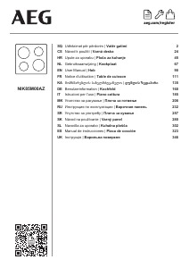 Priročnik AEG NIK85M00AZ Grelna plošča
