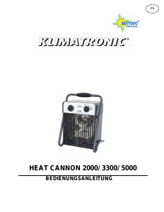 Manuál Suntec Heat Cannon 2000 Topení