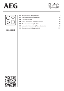 Manual de uso AEG IKS64301XB Placa