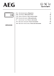 Manuale AEG MFB252DB Microonde