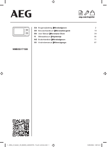 Bruksanvisning AEG NMB5S171SB Mikrovågsugn