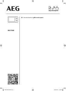 Bedienungsanleitung AEG MS1700B Mikrowelle