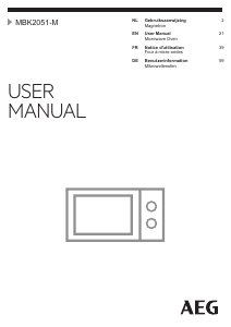 Manual AEG MBK2051-M Microwave