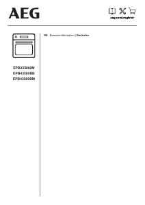 Bedienungsanleitung AEG EPB43509BB Backofen