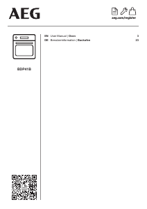 Handleiding AEG BDP41B Oven