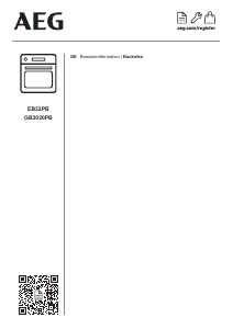 Bedienungsanleitung AEG GB3020PB Backofen