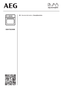 Bedienungsanleitung AEG BSK782280B Backofen