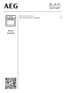 Handleiding AEG BD41B Oven