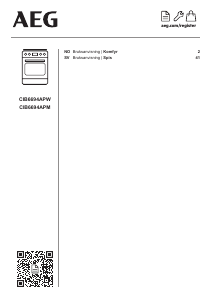 Bruksanvisning AEG CIB6694APW Spis