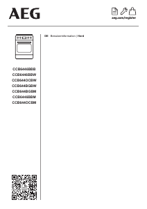 Bedienungsanleitung AEG CCB644BGBM Herd