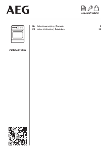 Mode d’emploi AEG CKB64413BW Cuisinière