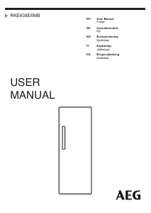 Handleiding AEG RKE638E6MB Koelkast
