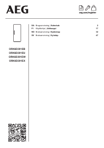Käyttöohje AEG ORK6D391EX Jääkaappi