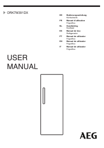 Handleiding AEG ORK7M391DX Koelkast