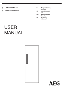 Brugsanvisning AEG RKE638E6MW Køleskab