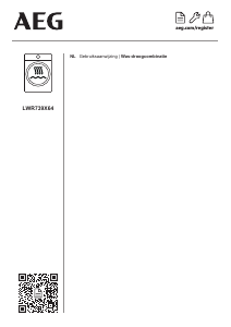 Handleiding AEG LWR739X64 Was-droog combinatie