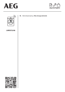 Handleiding AEG LWR87Q166 Was-droog combinatie