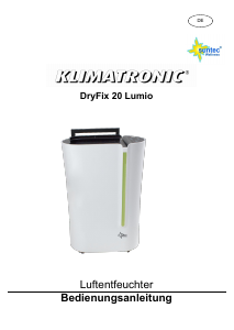 Manual Suntec DryFix 20 Lumio Dezumidificator