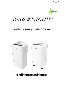 Mode d’emploi Suntec DryFix 20 Pure Déshumidificateur